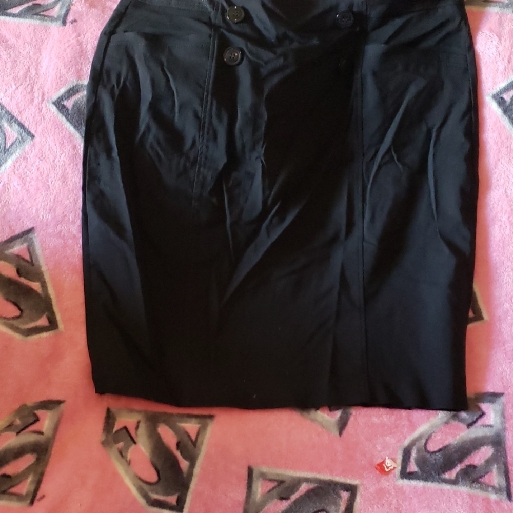 Black knee length  skirt
